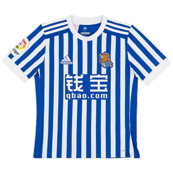 2017-18 Real Sociedad Home Shirt - 9/10 - (L.Boys)