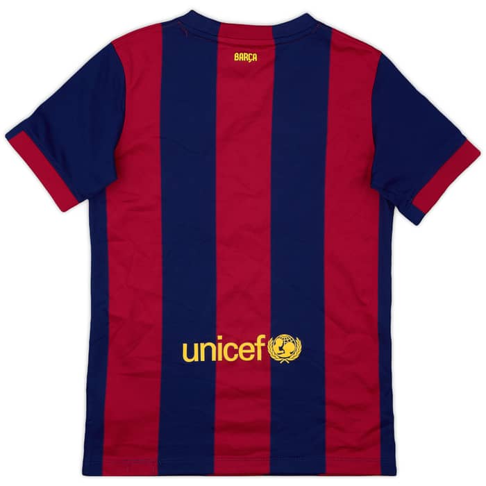 2014-15 Barcelona Home Shirt - 9/10 - (M.Boys)