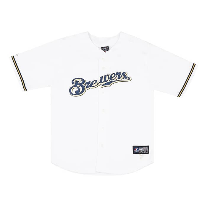 2009-15 Milwaukee Brewers Braun #8 Majestic Jersey (Home) Y