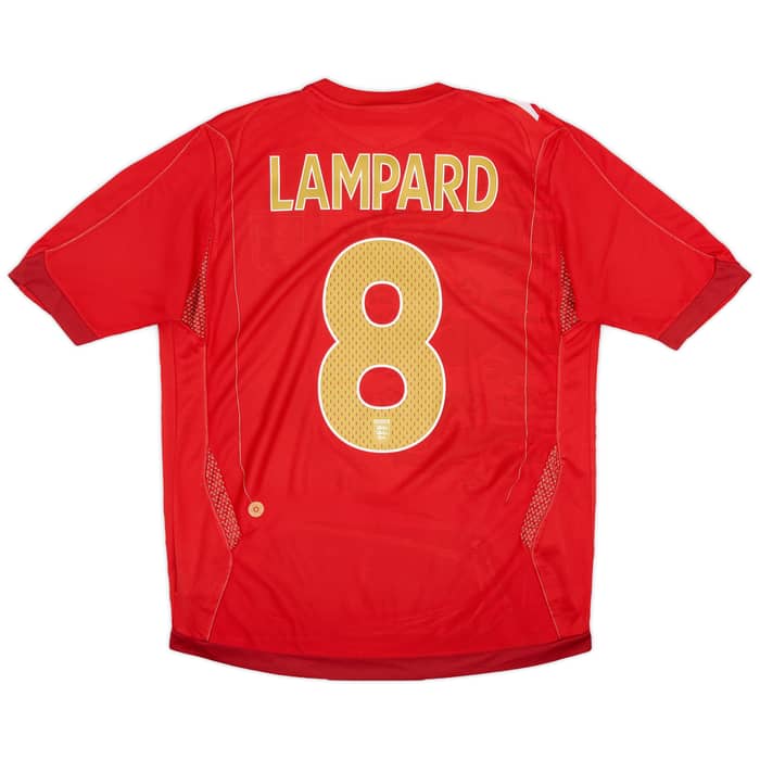 2006-08 England Away Shirt Lampard #8 - 6/10 - (M)