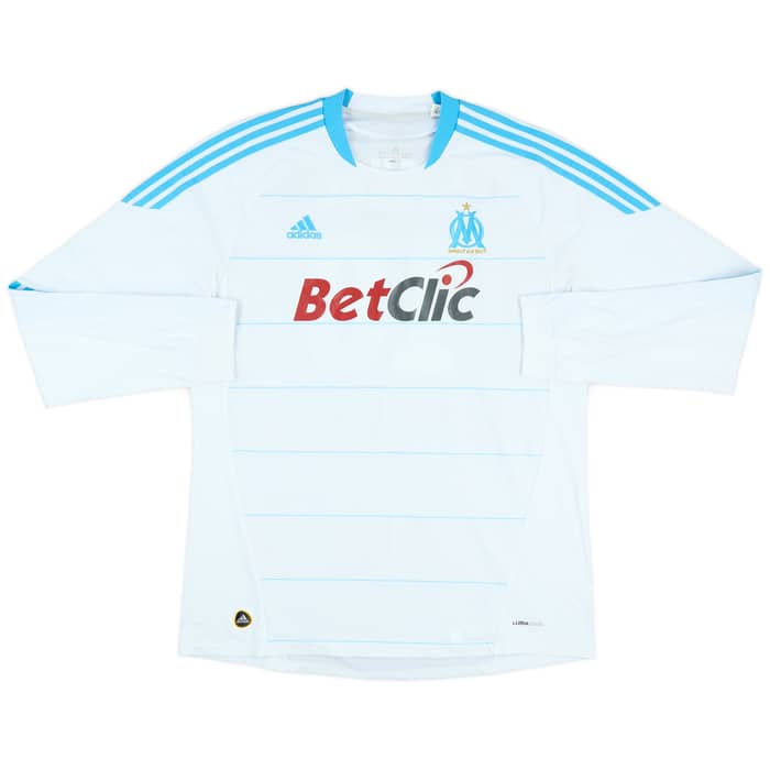 2010-11 Olympique Marseille Home L/S Shirt Gignac #10 - 8/10 - (XL)