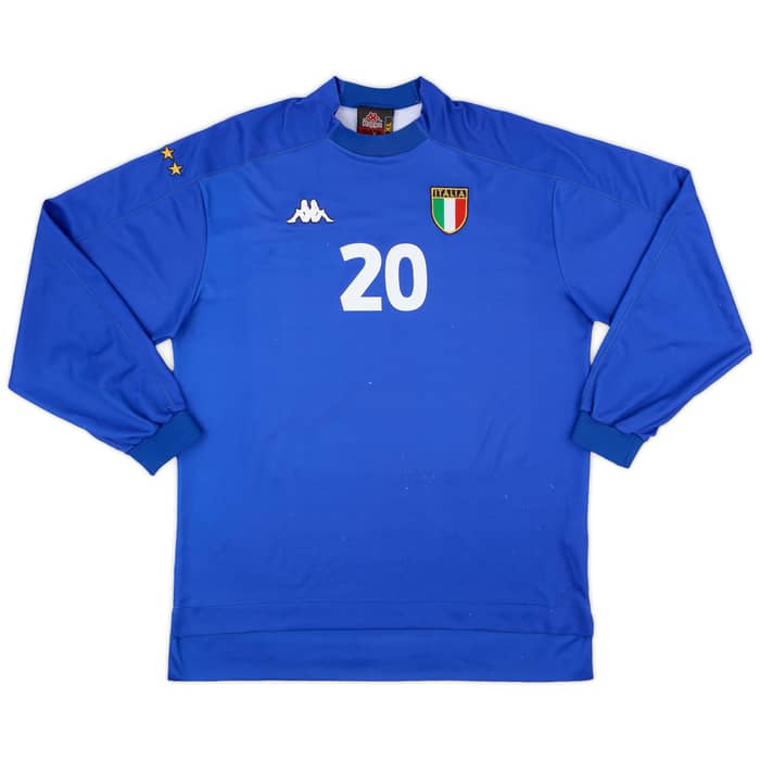 1998-99 Italy Home L/S Shirt Totti #20 - 7/10 - (XL)