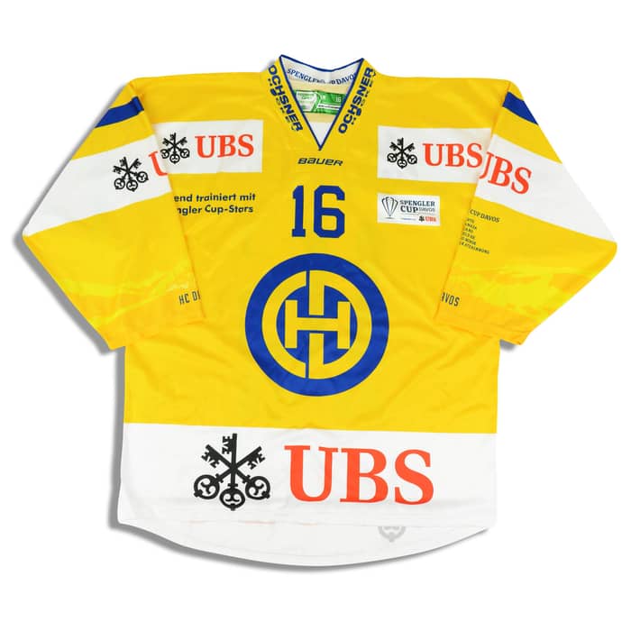 2016 HC Davos Matteo #16 Ochsner Spengler Cup Jersey (Away) M