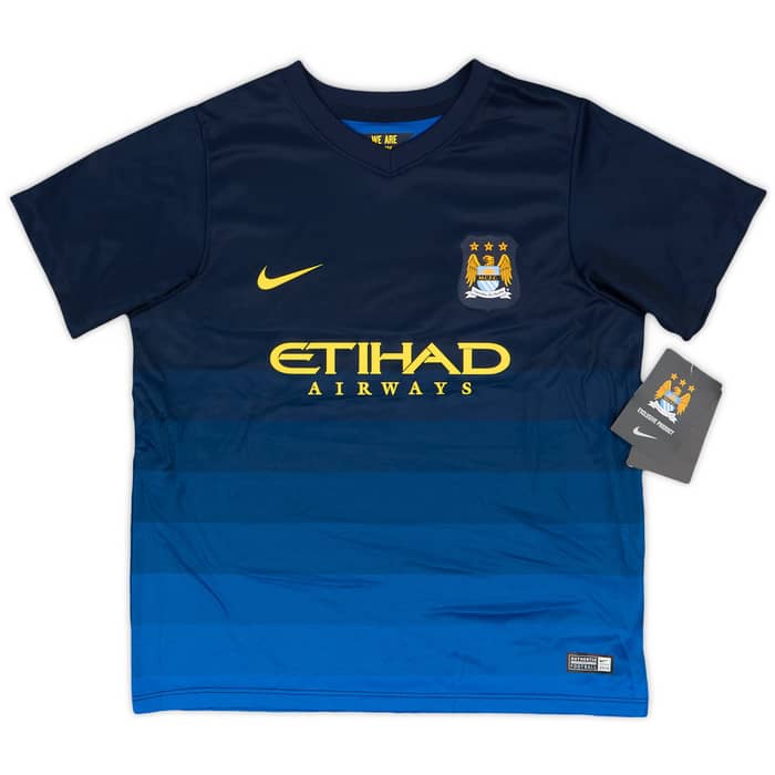 2014-15 Manchester City Away Shirt & Shorts (S.Boys)