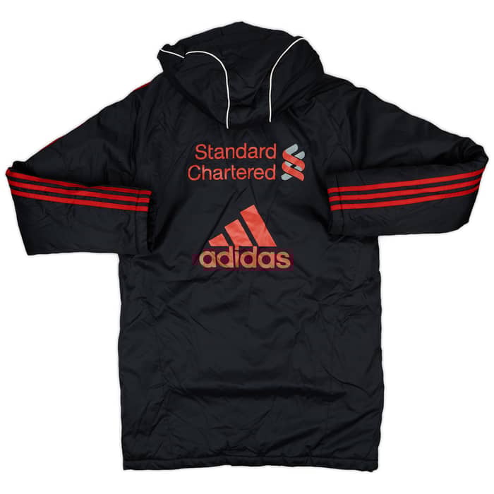 2010-11 Liverpool adidas Padded Bench Coat - 6/10 - (S)