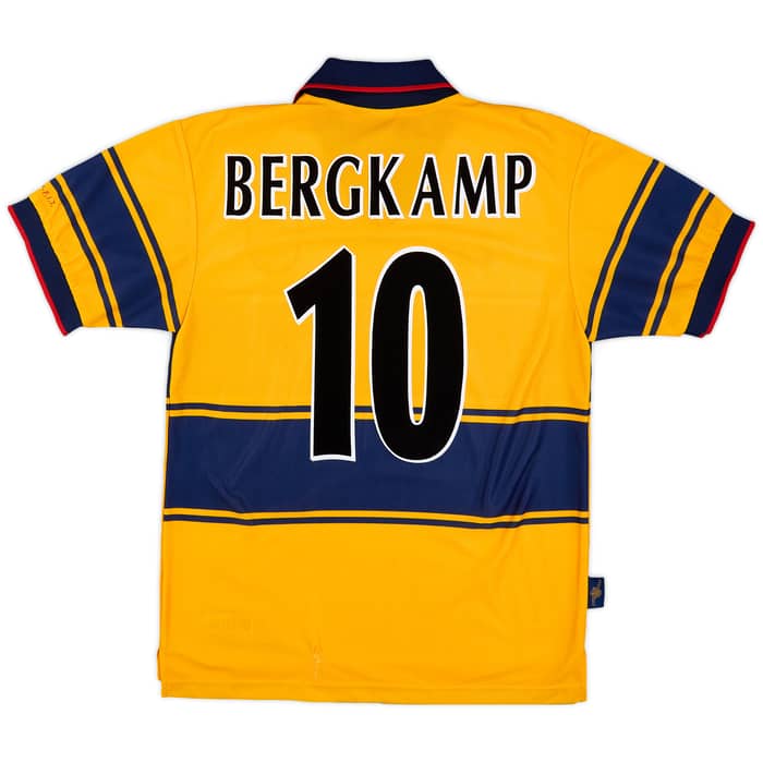 1997-99 Arsenal Away Shirt Bergkamp #10 - 5/10 - (S)