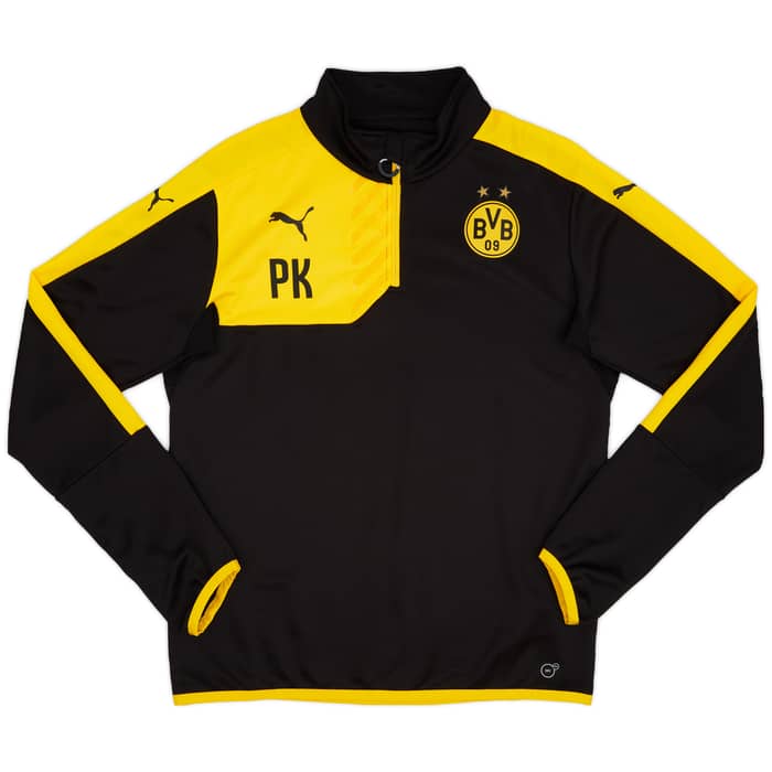 2015-16 Borussia Dortmund Staff Issue 1/4 Zip Training Top # - As New