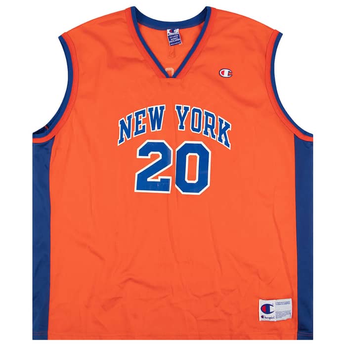 2001-02 New York Knicks Houston #20 Champion Jersey (Alternate) XXL