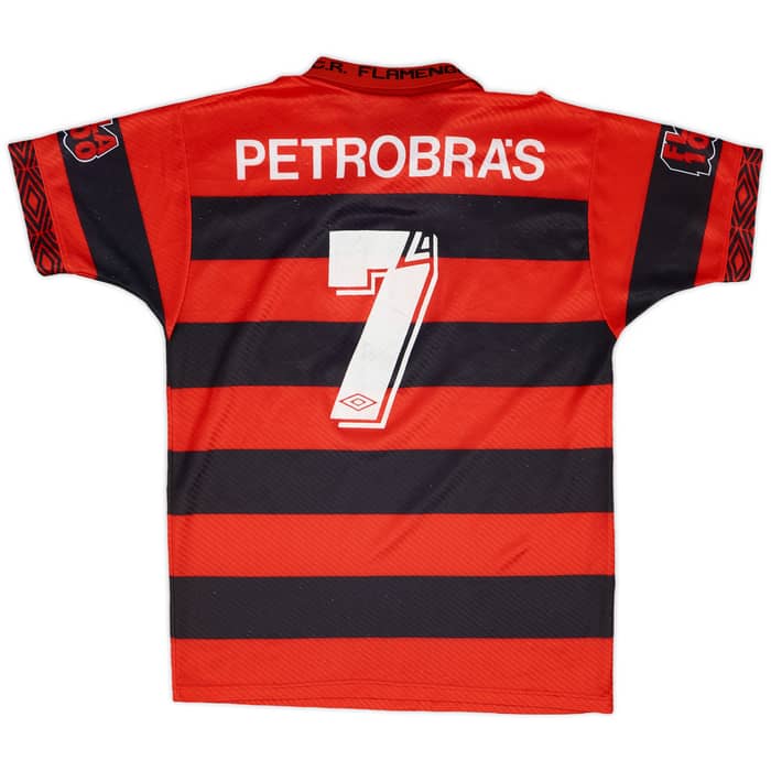1994-95 Flamengo Centenary Home Shirt #7 - 7/10 - (S)