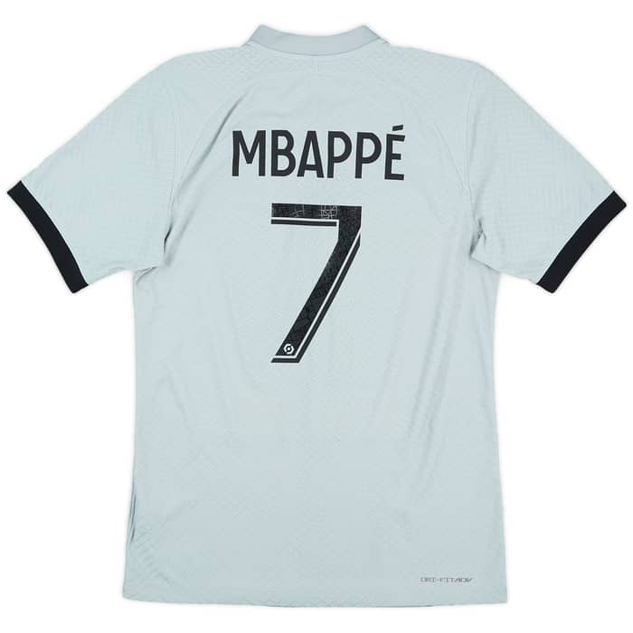 2022-23 Paris Saint-Germain Authentic Away Shirt Mbappe #7 - 9/10 - (S)
