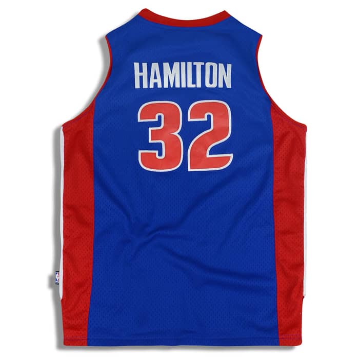 2005-06 Detroit Pistons Hamilton #32 Reebok Swingman Jersey (Away) Y