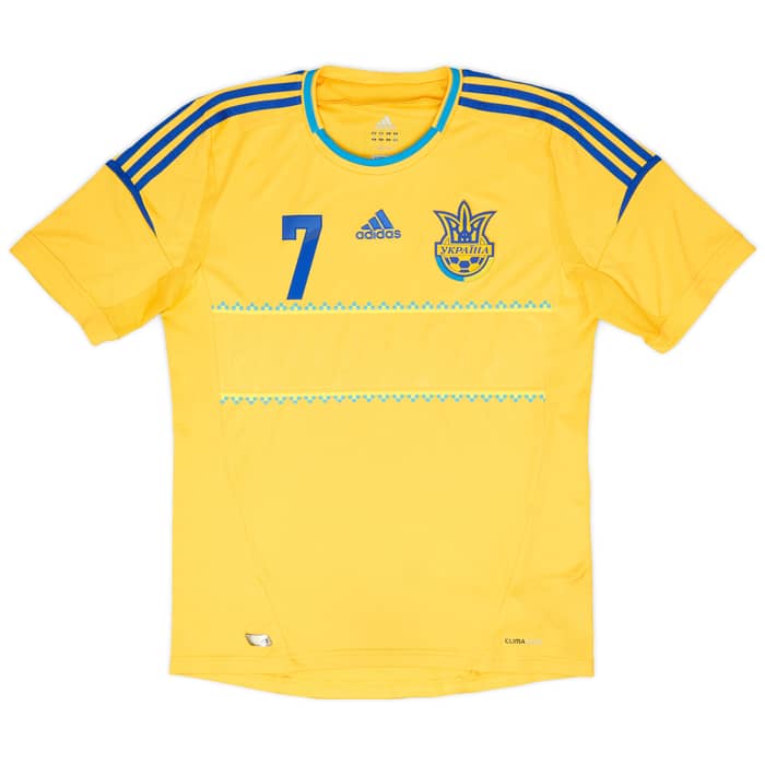 2011-13 Ukraine Home Shirt Shevchenko #7 - 6/10 - (M)