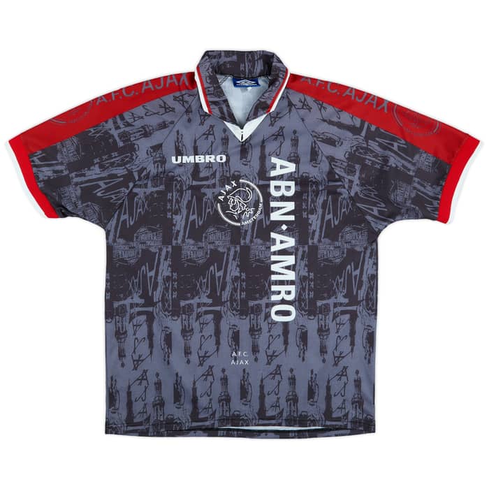 1996-97 Ajax Away Shirt F.De Boer #4 - 9/10 - (L)