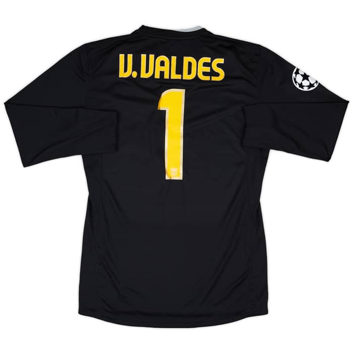 2008-09 Barcelona Player Issue Champions League Final GK Shirt V. Valdes #1 - 5/10 - (XL)