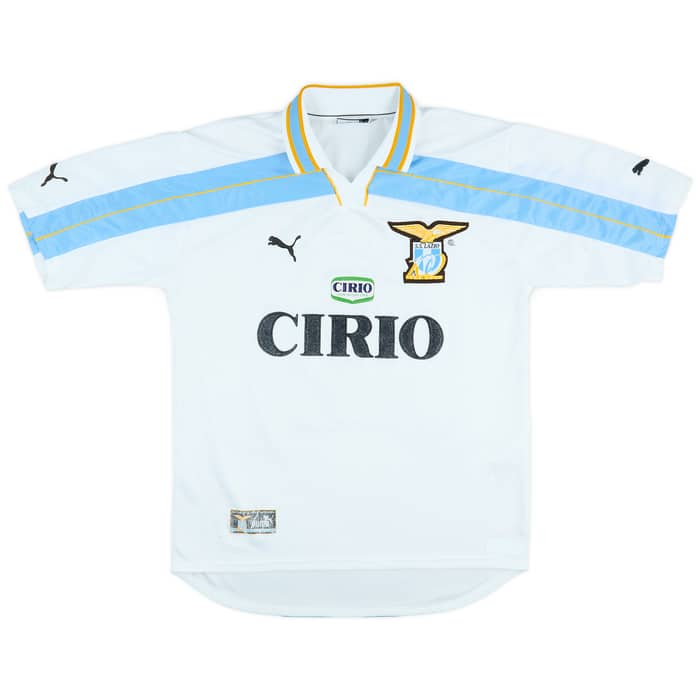 1999-00 Lazio Centenary Home Shirt Mancini #10 - 7/10 - (S)