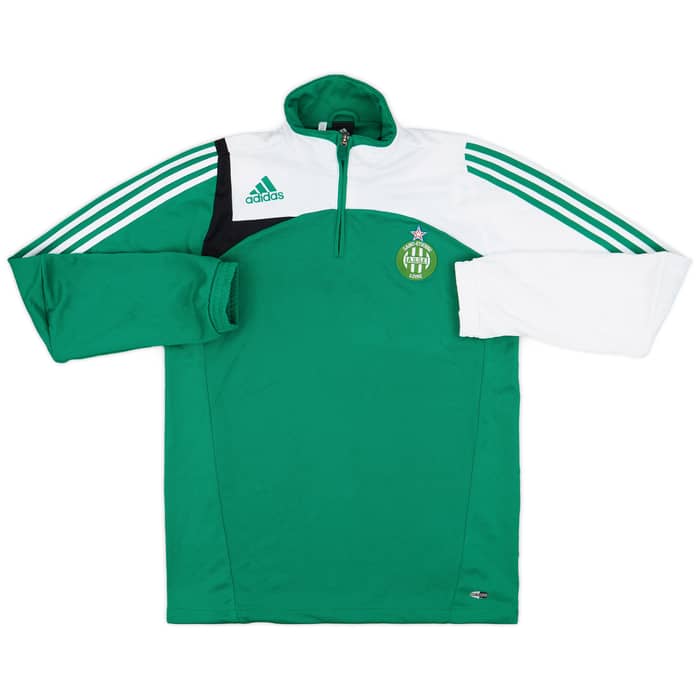 2007-08 Saint Etienne adidas 1/4 Zip Drill Top - 9/10 - (M/L)