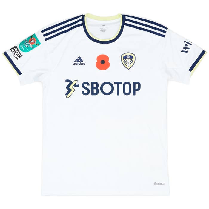 2022-23 Leeds Match Issue Carabao Cup Home Shirt Kristensen #25