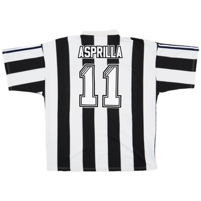 1995-97 Newcastle Home Shirt Asprilla #11 - 5/10 - (XXL)