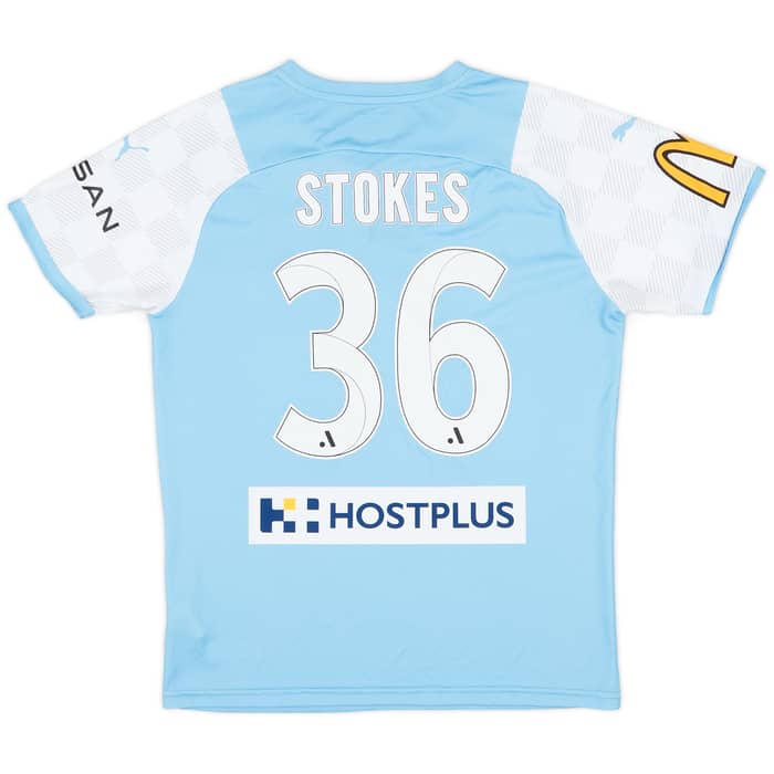 2022 Melbourne City Match Issue Grand Final Home Shirt Stokes #36
