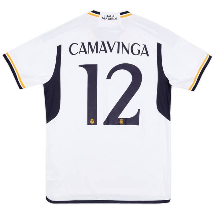 2023-24 Real Madrid Authentic Home CL Shirt Camavinga #12