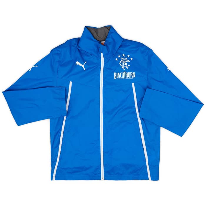 2013-14 Rangers Puma Hooded Rain Jacket - 8/10 - (M)