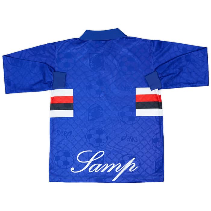 1996-97 Sampdoria Home L/S Shirt - 7/10 - (XS)