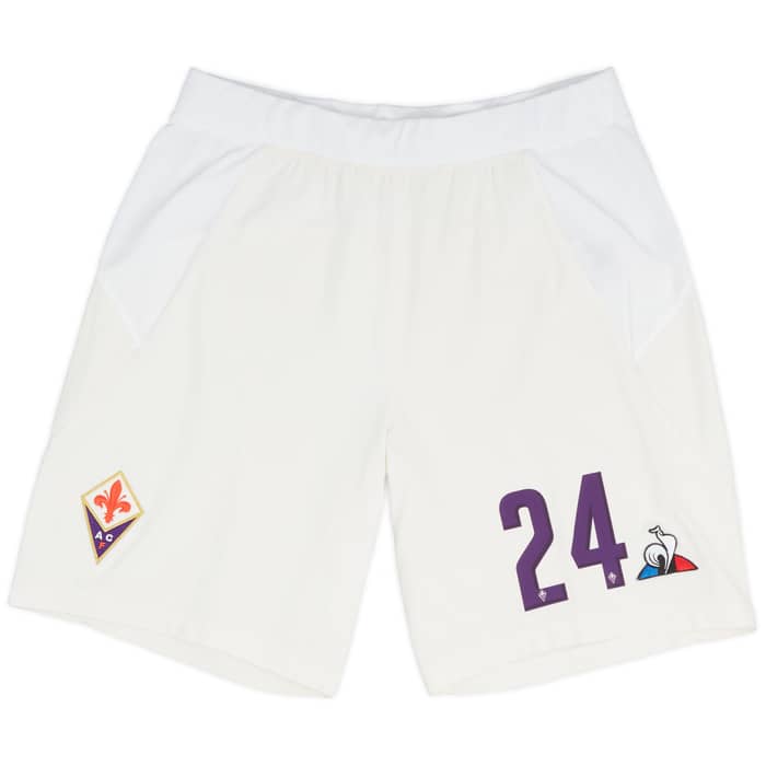 2018-19 Fiorentina Player Issue Home Shorts # - 5/10