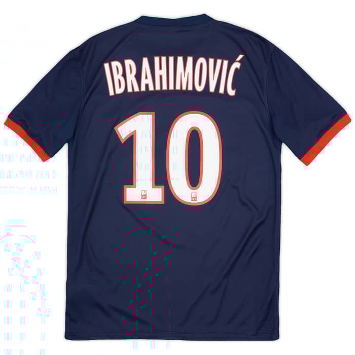 2013-14 Paris Saint-Germain Home Shirt Ibrahimovic #10 - 8/10 - (S)