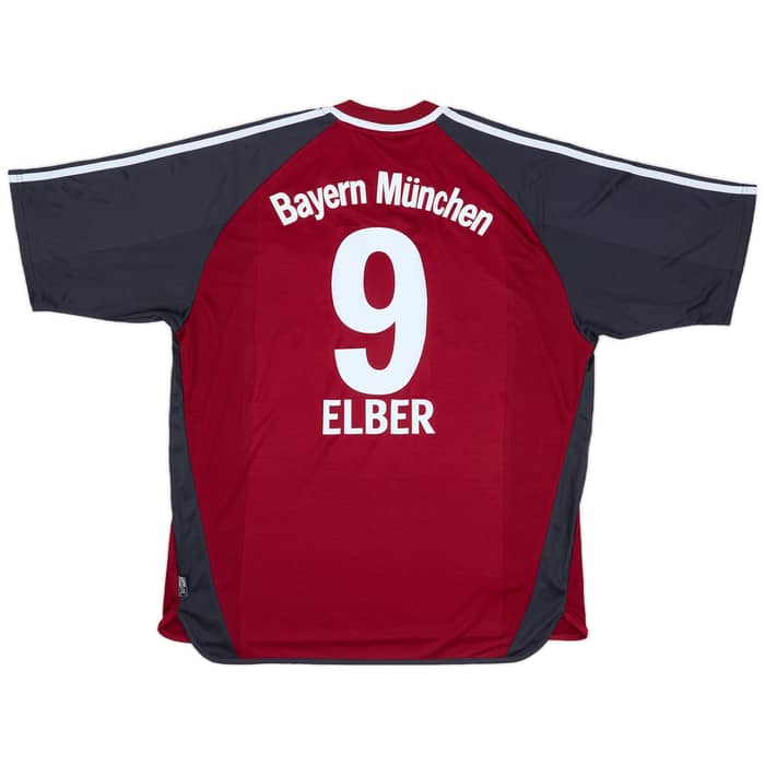 2002-03 Bayern Munich Home Shirt Elber #9 (XL)
