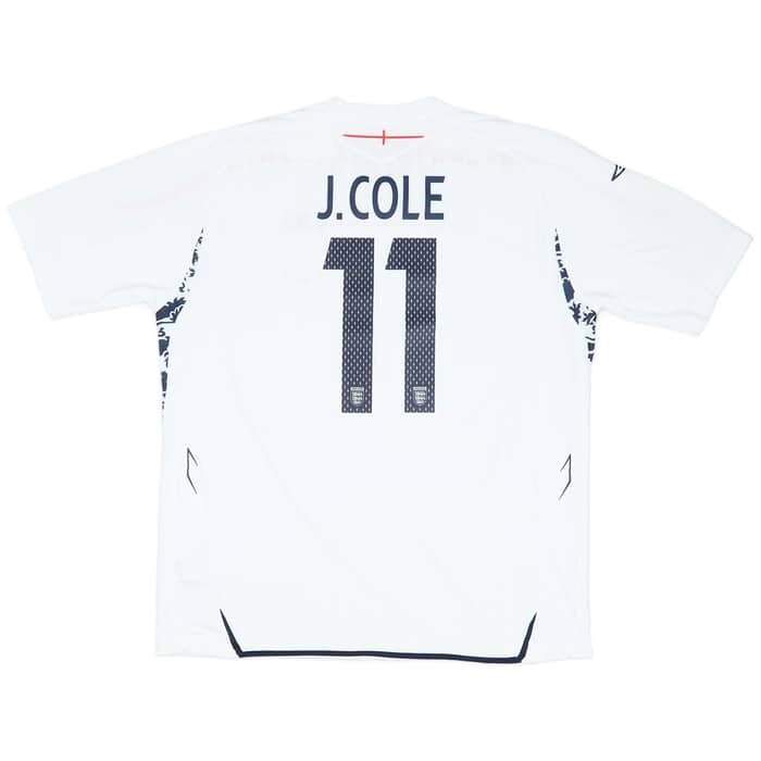 2007-09 England Home Shirt J.Cole #11 - 9/10 - (XXL)