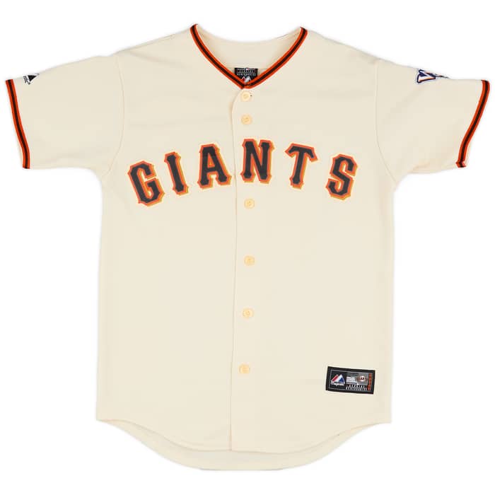 2010 San Francisco Giants Lincecum #55 Majestic Home Jersey - 8/10 - (L.Boys)