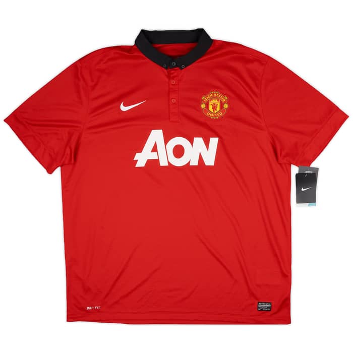 2013-14 Manchester United Home Shirt Vidic #15 (XXL)