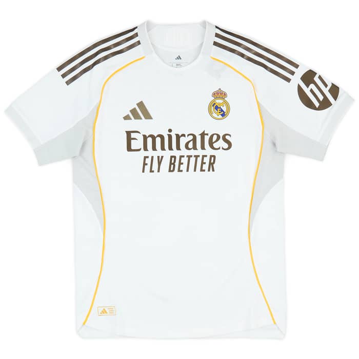 2025-26 Real Madrid Authentic Home Shirt Mbappe #10