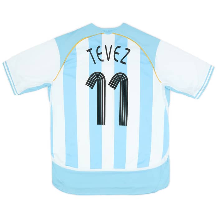 2006 Argentina adidas Reissue Home Shirt Tevez #11