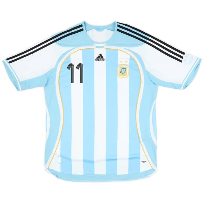 2006 Argentina adidas Reissue Home Shirt Tevez #11