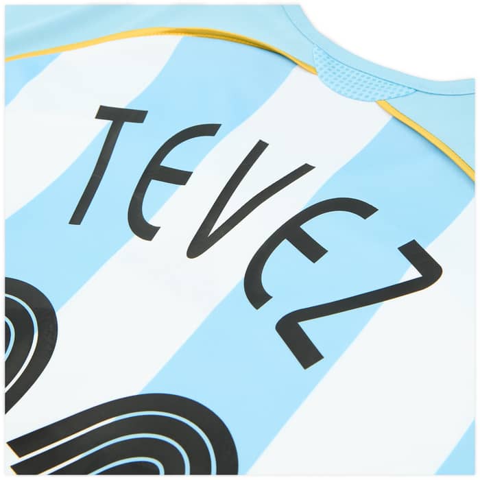 2006 Argentina adidas Reissue Home Shirt Tevez #11