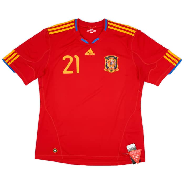 2009-10 Spain Home Shirt Silva #21 (XL)