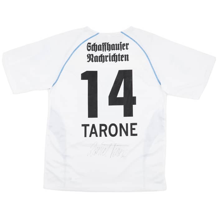 2005-06 FC Schaffhausen Signed Home Shirt Tarone #14 - 7/10 - (M/L)