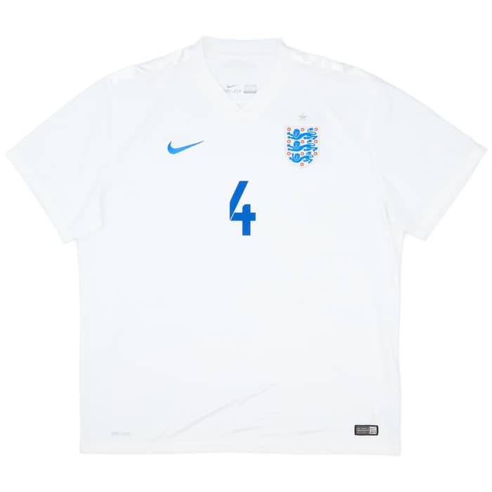 2014-15 England Home Shirt Gerrard #4 - 7/10 - (XXL)