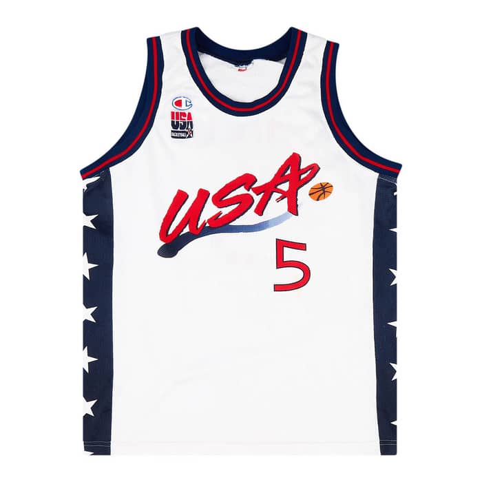 1996-99 USA Hill #5 Champion Jersey (Home) L