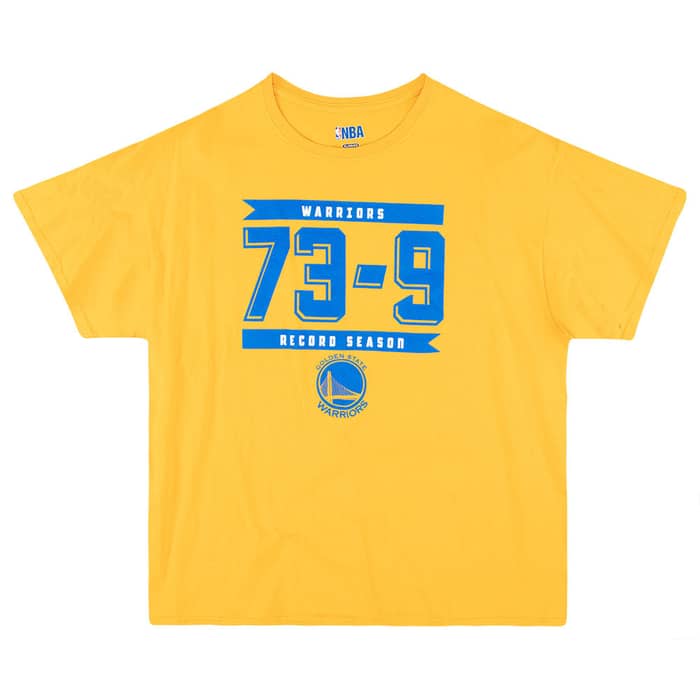 2015-16 Golden State Warriors Record Season NBA Tee XL