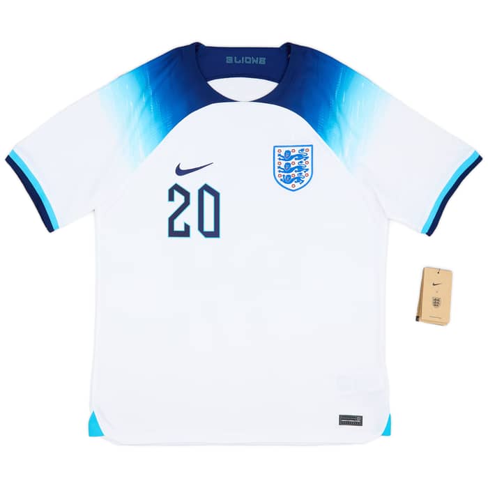 2022-23 England Home Shirt Foden #20