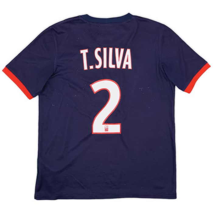 2013-14 Paris Saint-Germain Home Shirt T. Silva #2 - 5/10 - (XL.Boys)