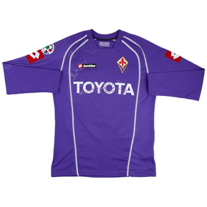 2006-07 Fiorentina Match Issue Signed Home L/S Shirt Blasi #17