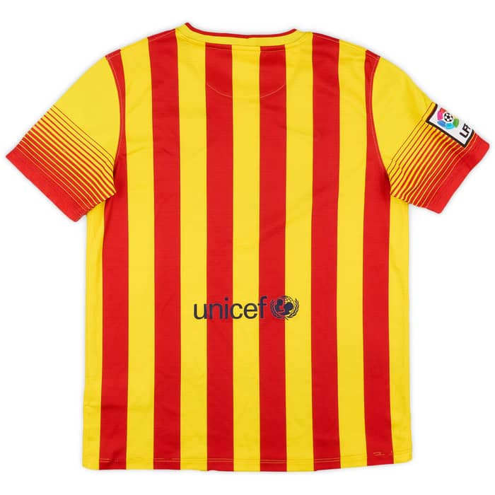 2013-15 Barcelona Away Shirt - 7/10 - (XL.Boys)