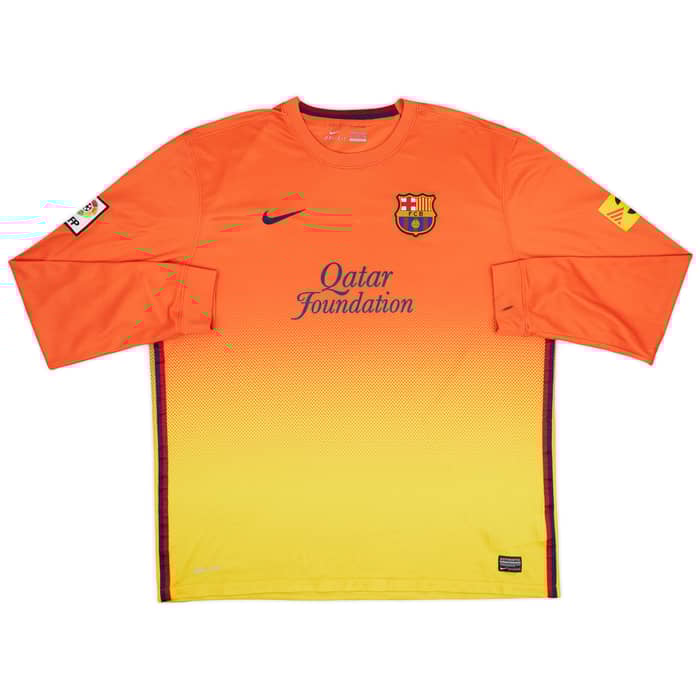 2012-13 Barcelona Away L/S Shirt Messi #10 - 9/10 - (XXL)