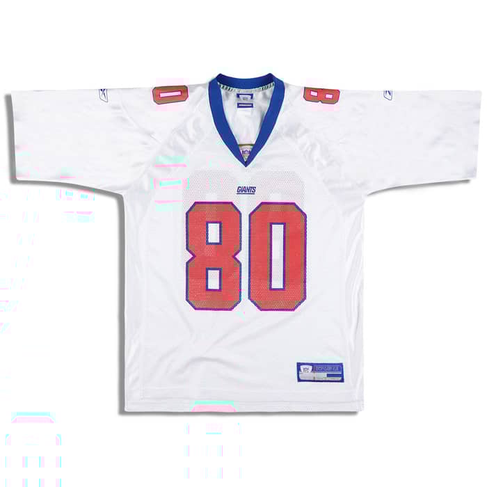 2002-04 New York Giants Shockey #80 Reebok On Field Jersey (Away) XXL