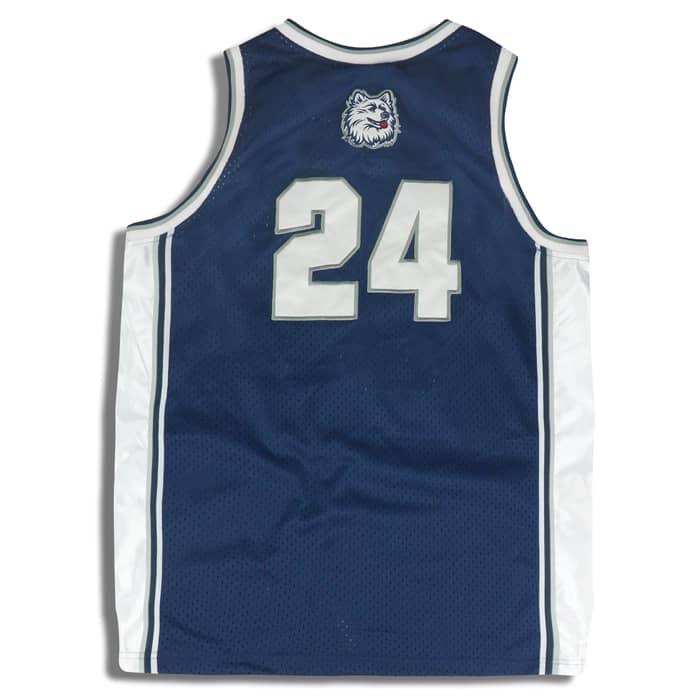 1990s Uconn Huskies #24 Colosseum Jersey (Away) M