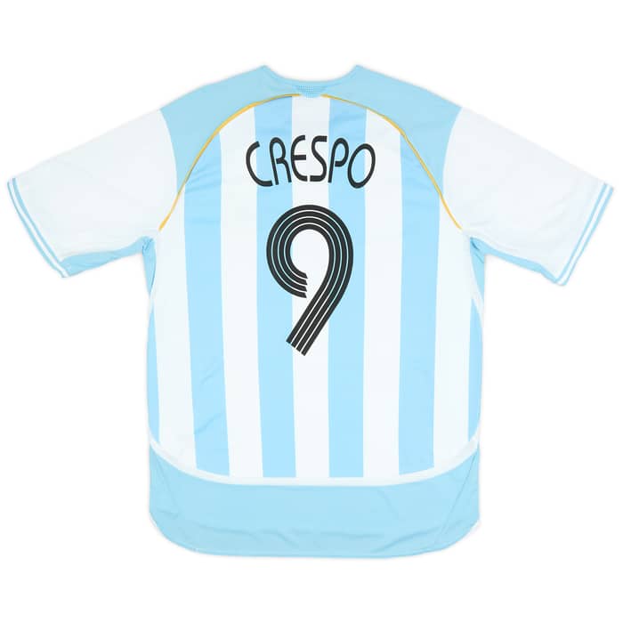 2006 Argentina adidas Reissue Home Shirt Crespo #9
