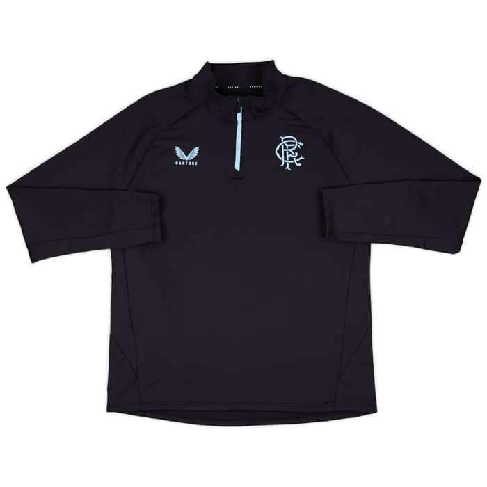 2024-25 Rangers Castore 1/4 Zip Training Top - 9/10 - (XXL)